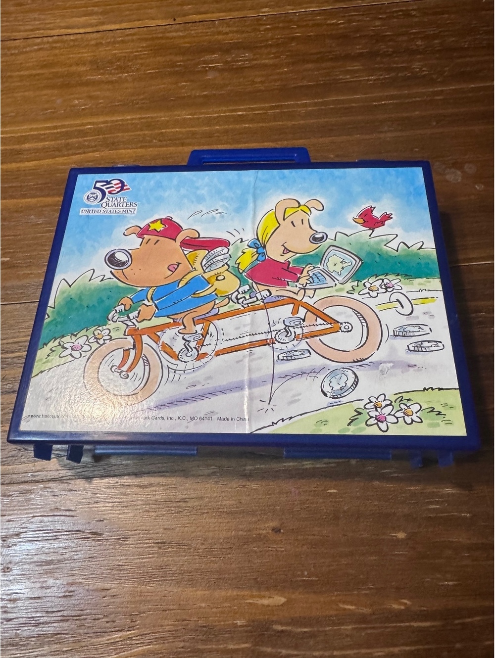 2000 Hallmark U.S. Mint 50 State Quarters Collector Kit 10 Coin Cards Map Active